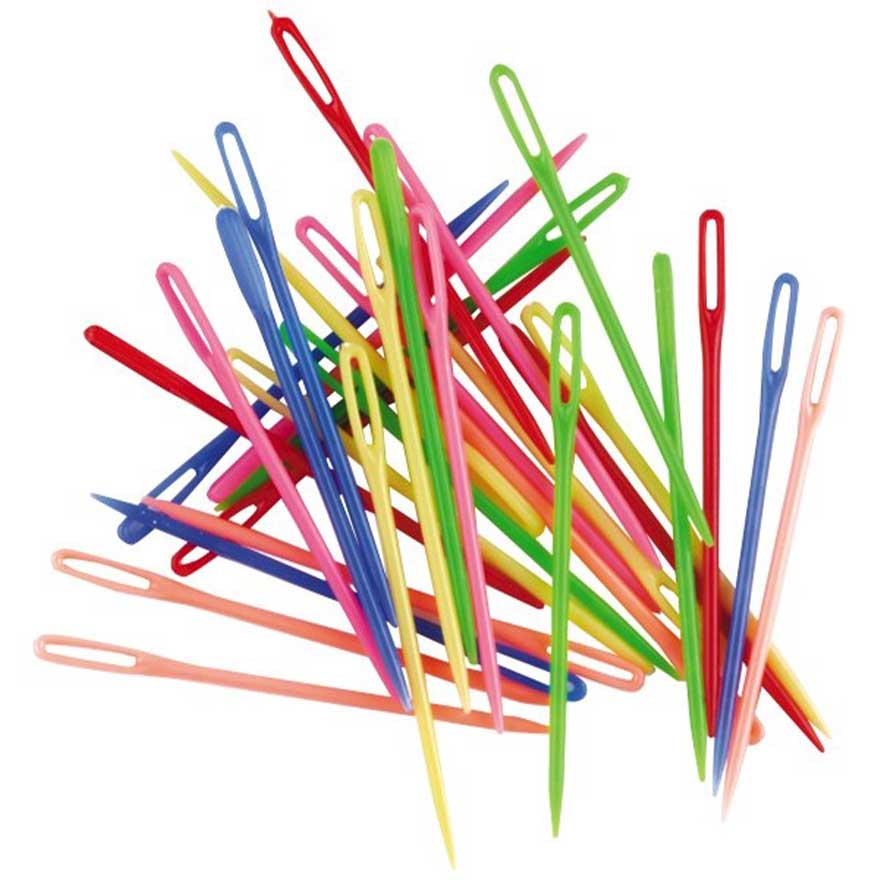 SupplyMe  Plastic Needles Multi-coloured - Pack of 32