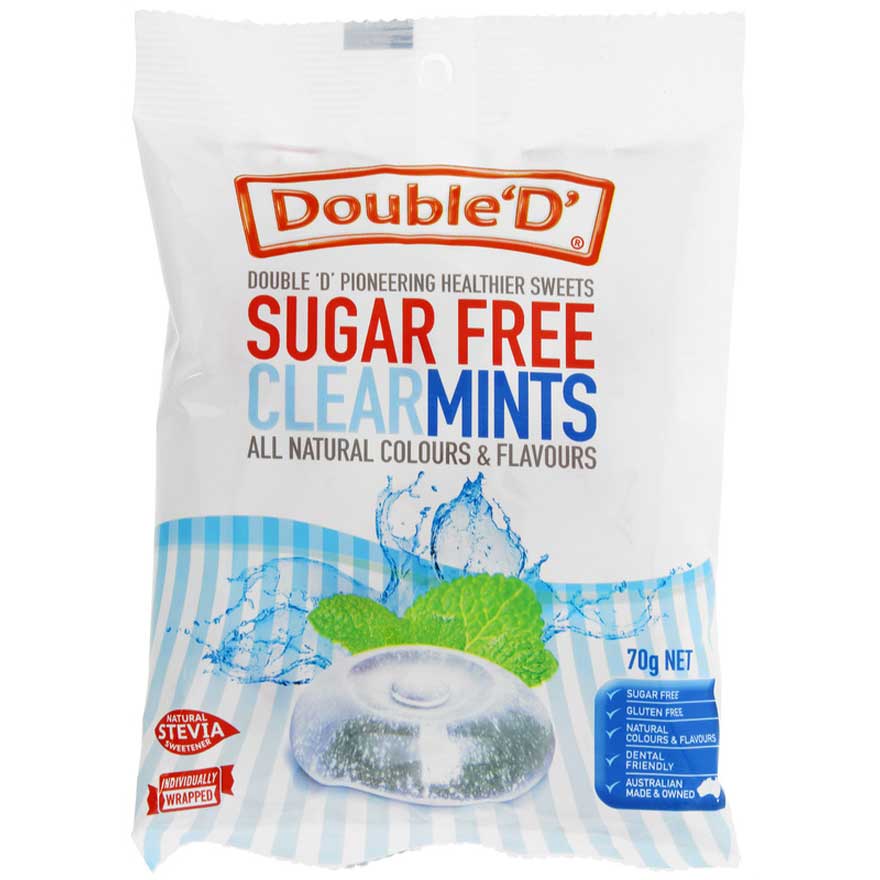 Double D Sugar-Free Clear Mints - 70gm